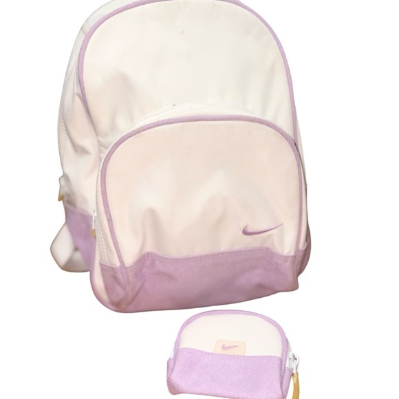 Nike Handbags - Nike Brasilia JDI Kids' Mini Backpack in a Platinum Violet Plum Dust colorway